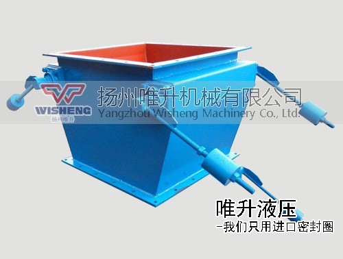 方形单层双门重锤式锁风翻板阀