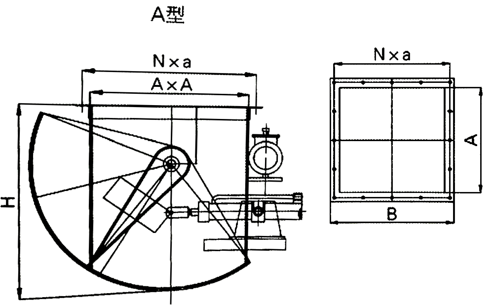 电液动扇形闸门选型